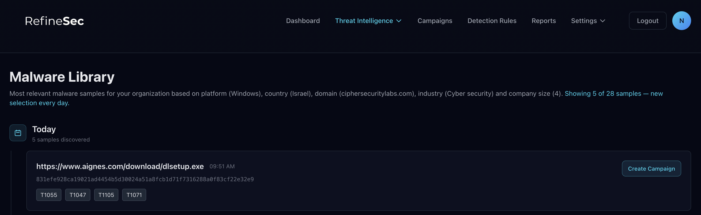 Relevant Threats - Malware Library